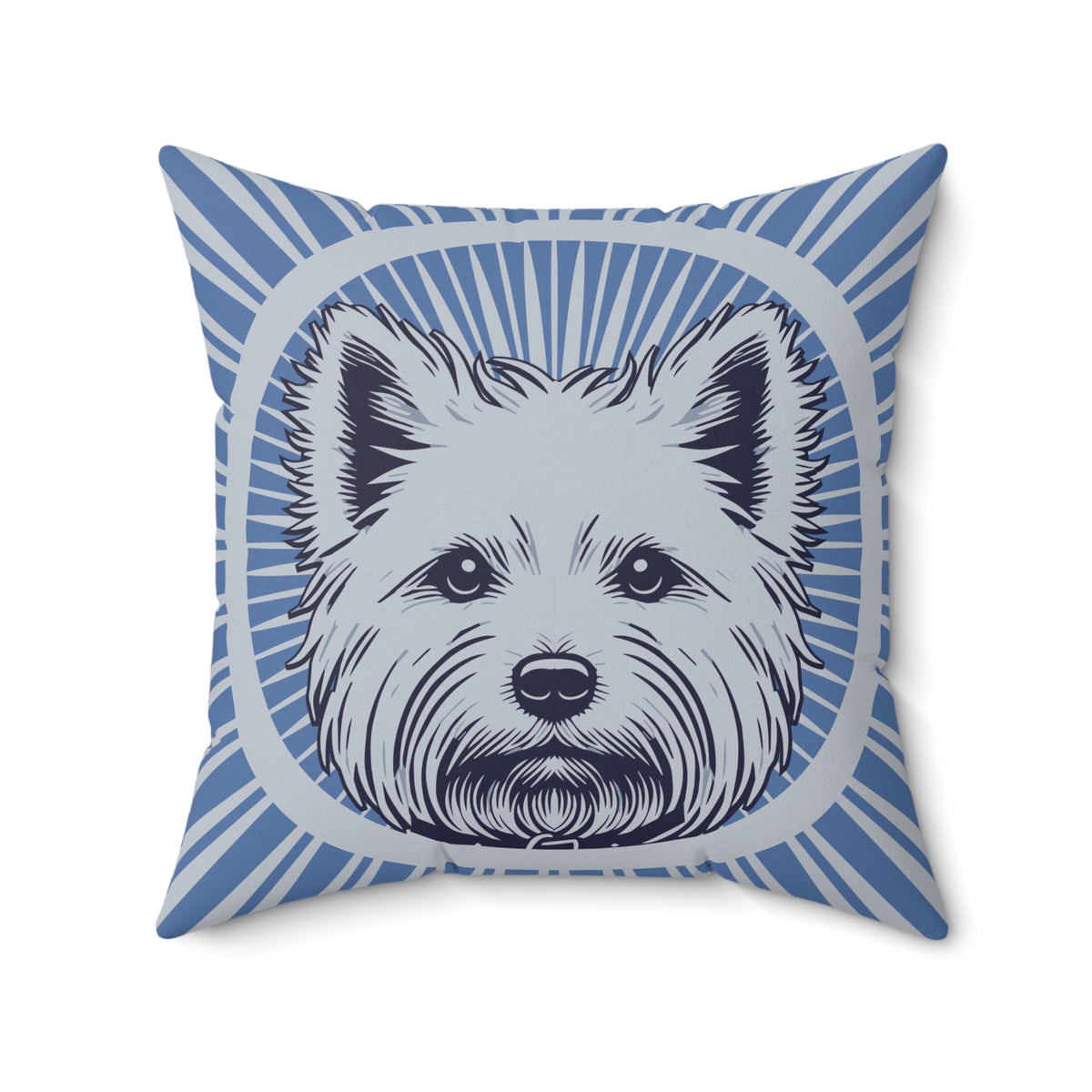 West Highland White Terrier Pillow — 20" × 20"
