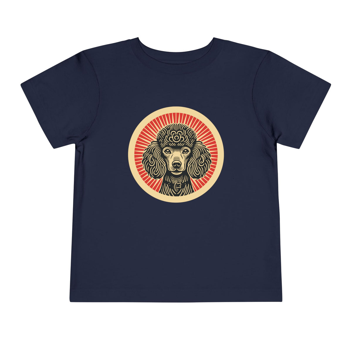 Poodle Toddler Tee — Navy