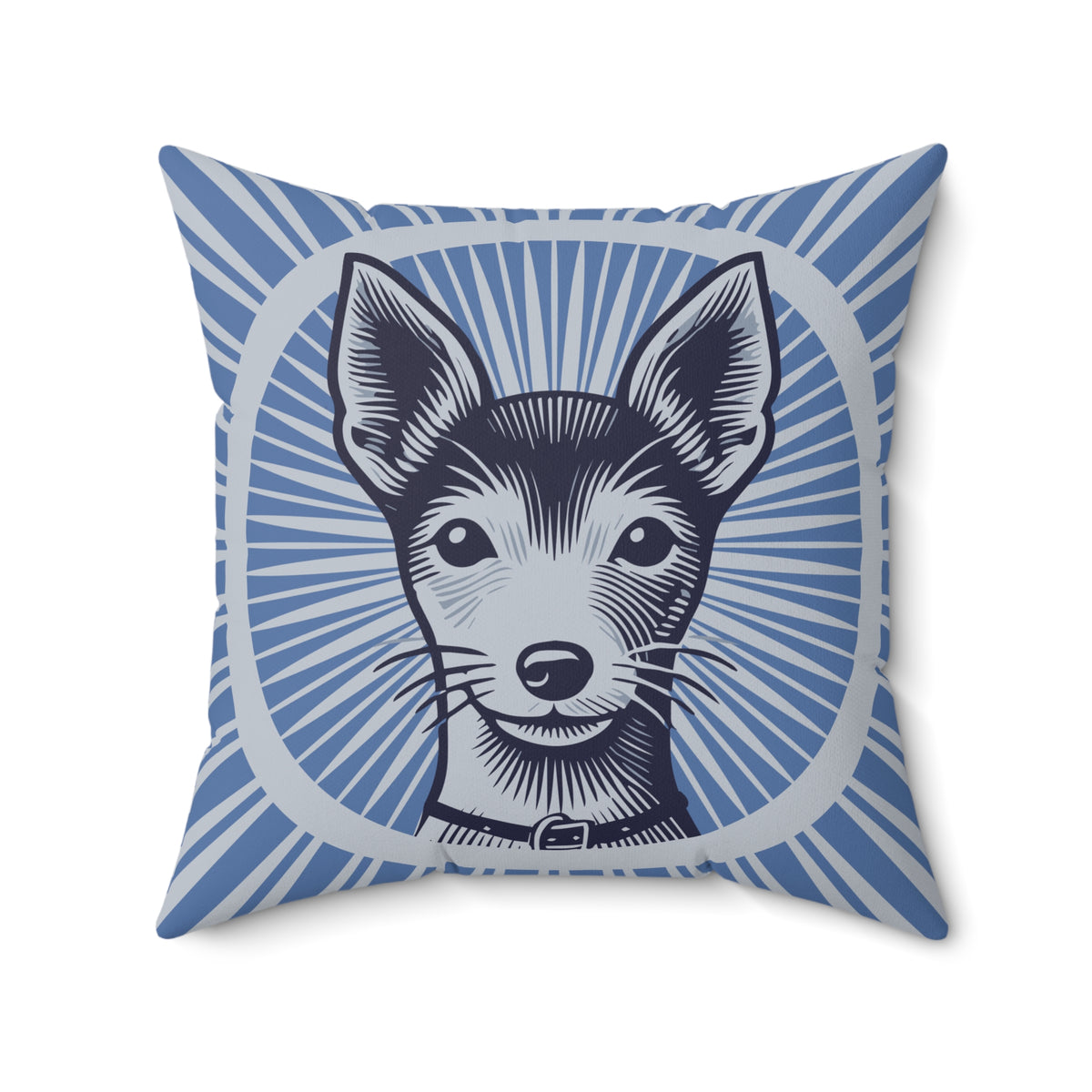 Toy Fox Terrier Pillow — 20" × 20"