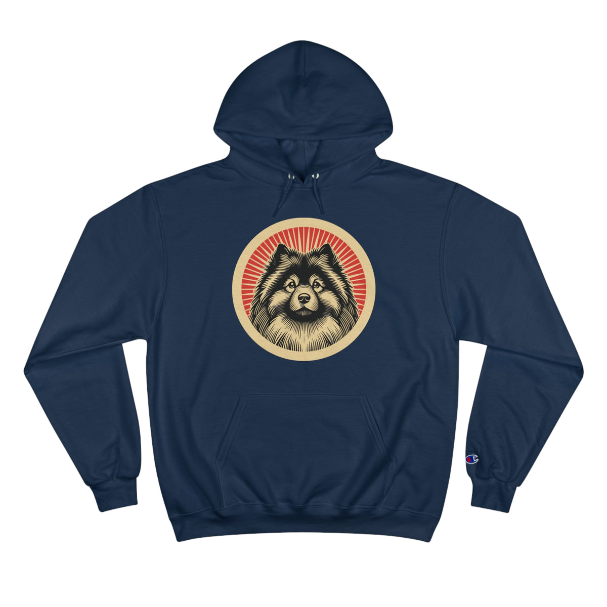 Keeshond Champion Hoodie — Navy
