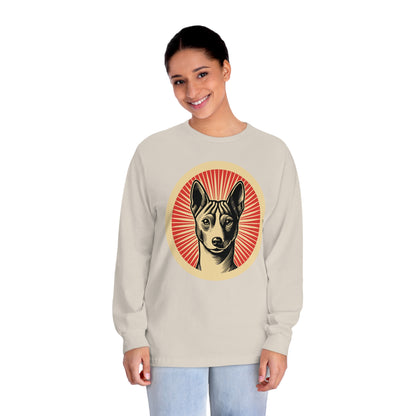 Basenji Long Sleeve Tee for Adults