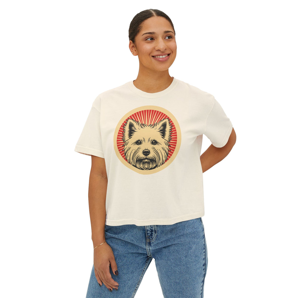 West Highland White Terrier Boxy Tee — view 3