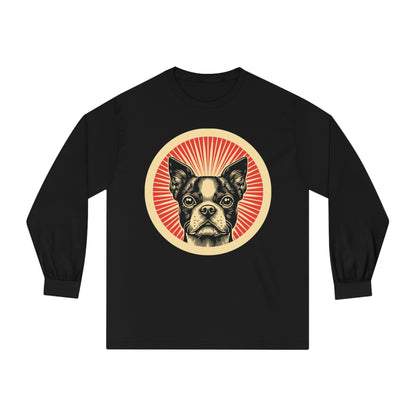Boston Terrier Long Sleeve Tee for Adults