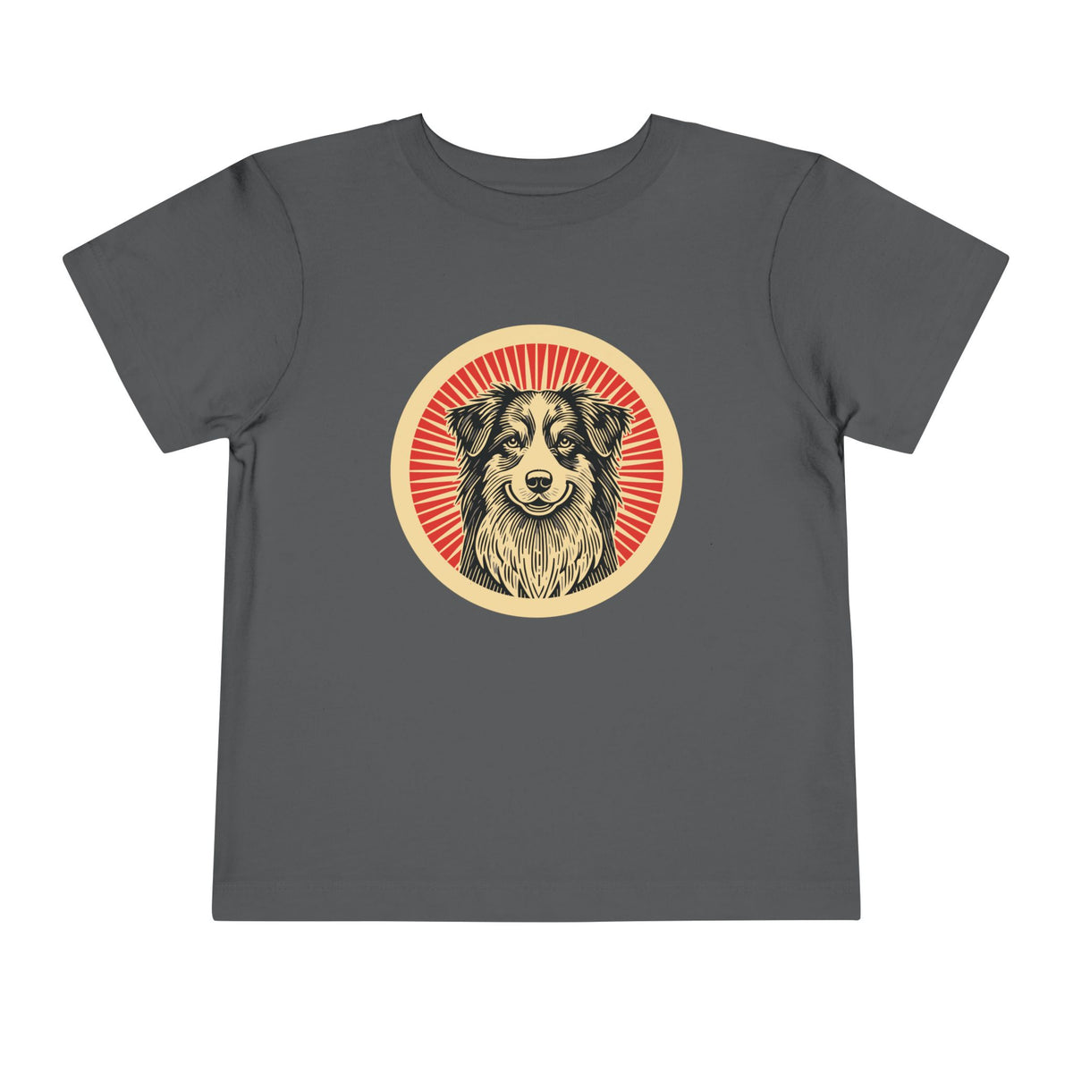 Australian Shepherd Toddler Tee — Asphalt
