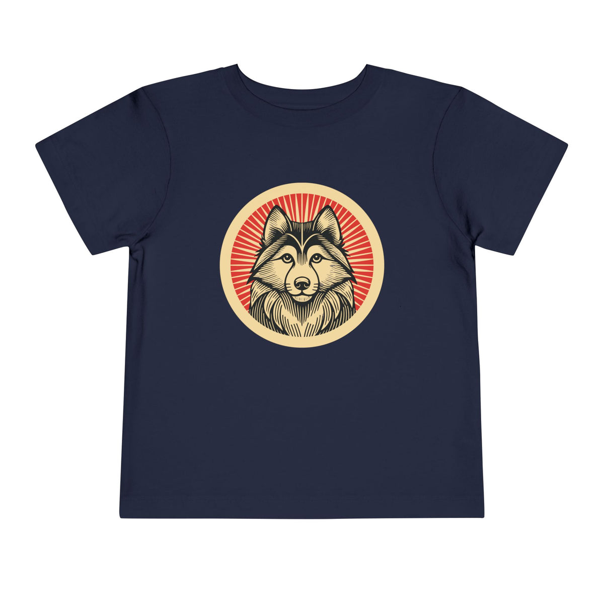 Alaskan Klee Kai Toddler Tee — Navy