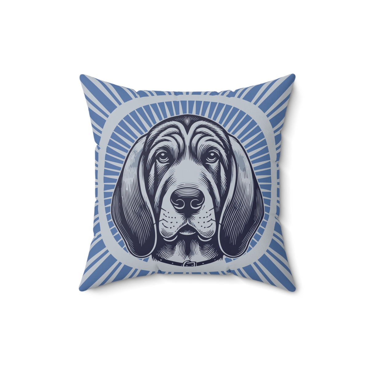 Bloodhound Pillow — 16" × 16"