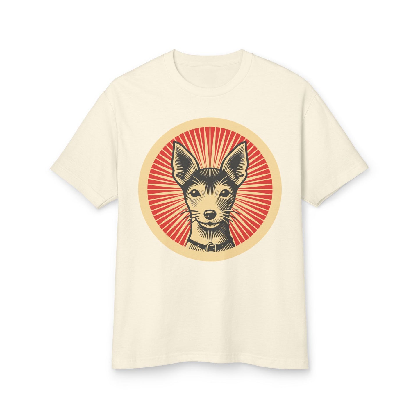 Toy Fox Terrier Heavyweight Cotton T-Shirt for Adults