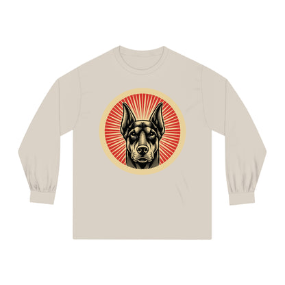 Doberman Pinscher Long Sleeve Tee for Adults