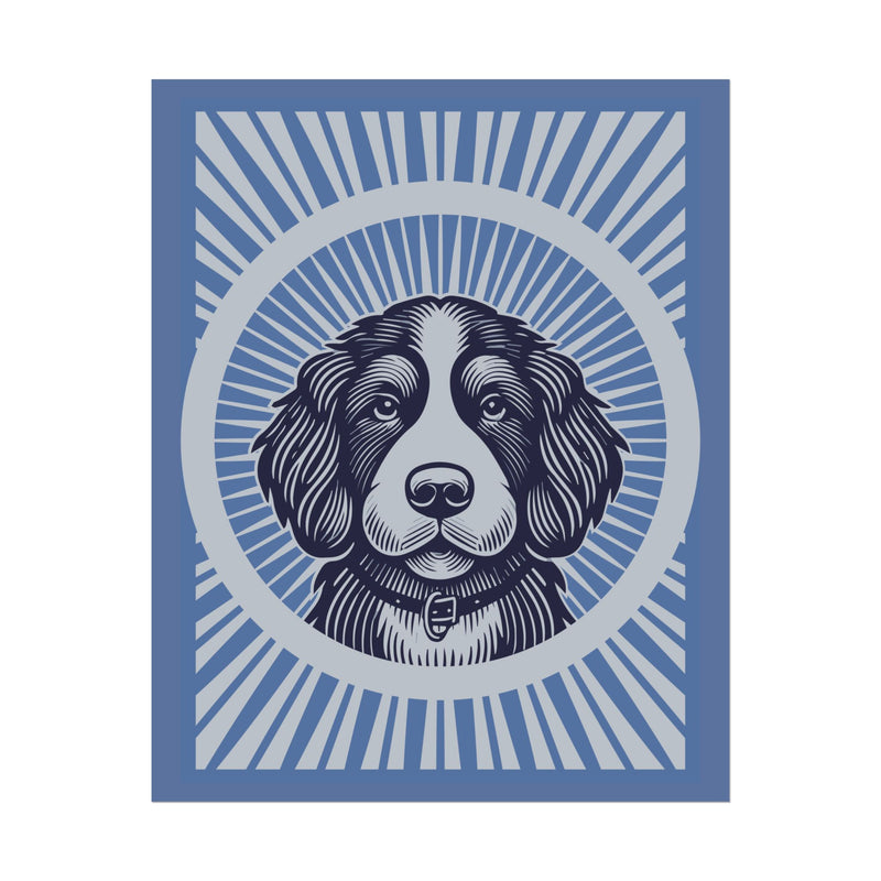 Bernedoodle Art Print
