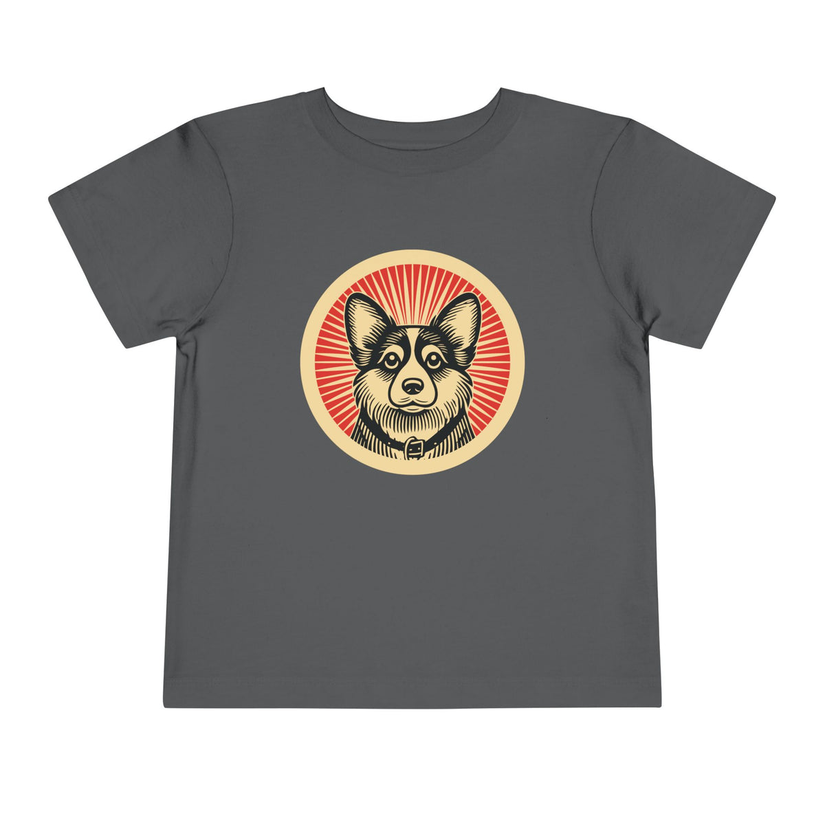 Corgipoo Toddler Tee — Asphalt