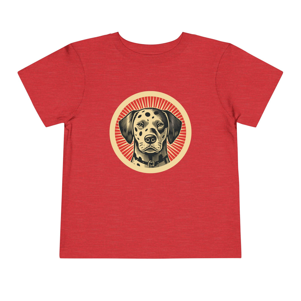 Dalmatian Toddler Tee — Heather Red