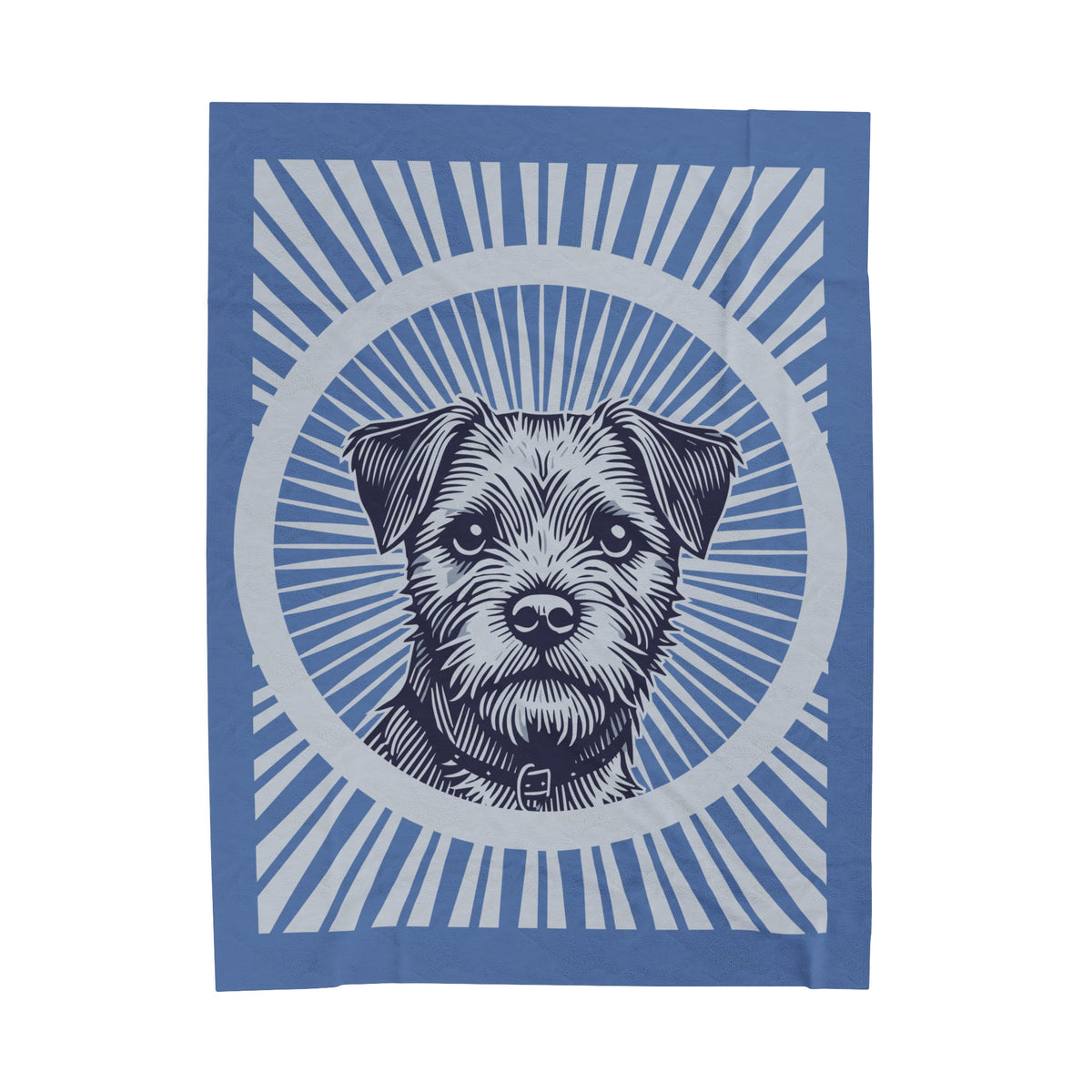 Border Terrier Blanket — 60" × 80"