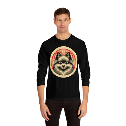 Pomeranian Long Sleeve Tee for Adults