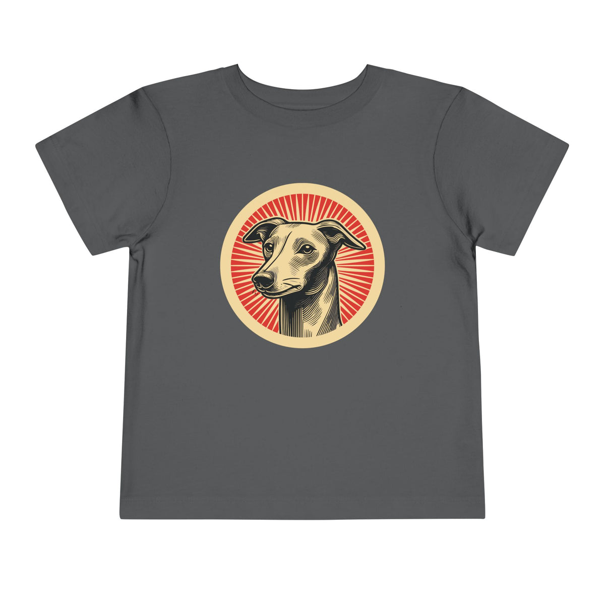 Italian Greyhound Toddler Tee — Asphalt