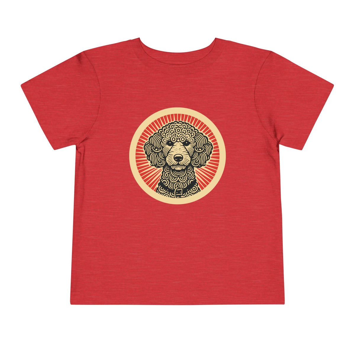 Doodle Toddler Tee — Heather Red