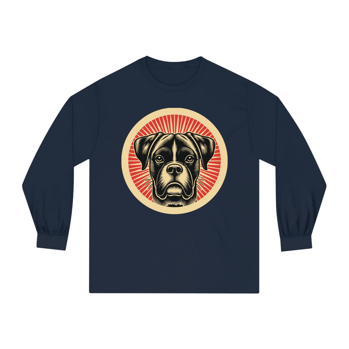 Boxer Long Sleeve Tee — Navy