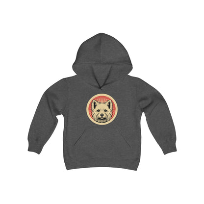 West Highland White Terrier Heavy Hoodie for Kids