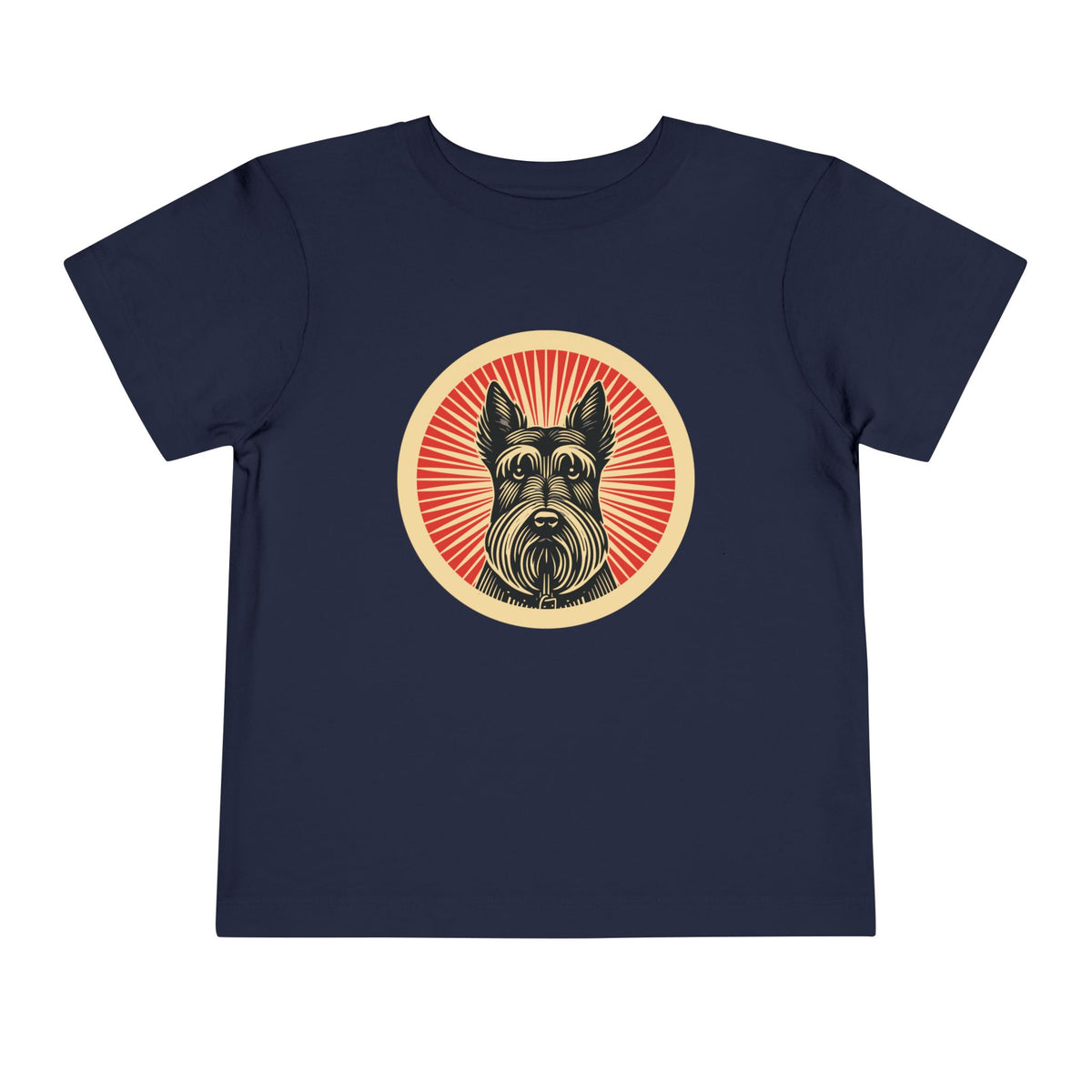 Scottish Terrier Toddler Tee — Navy