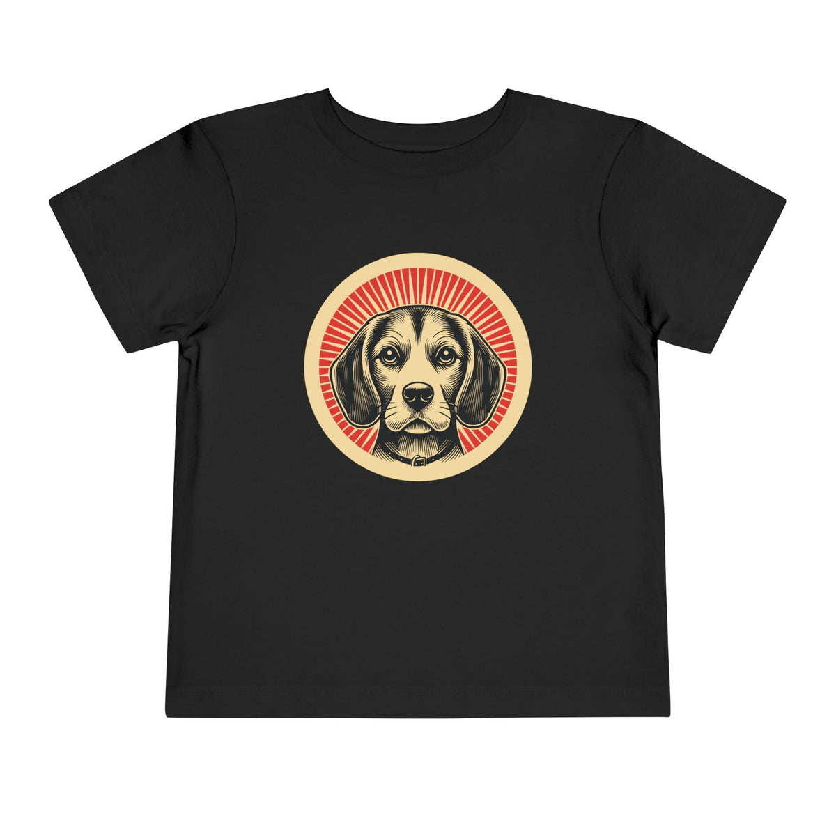 Beagle Toddler Tee — Black