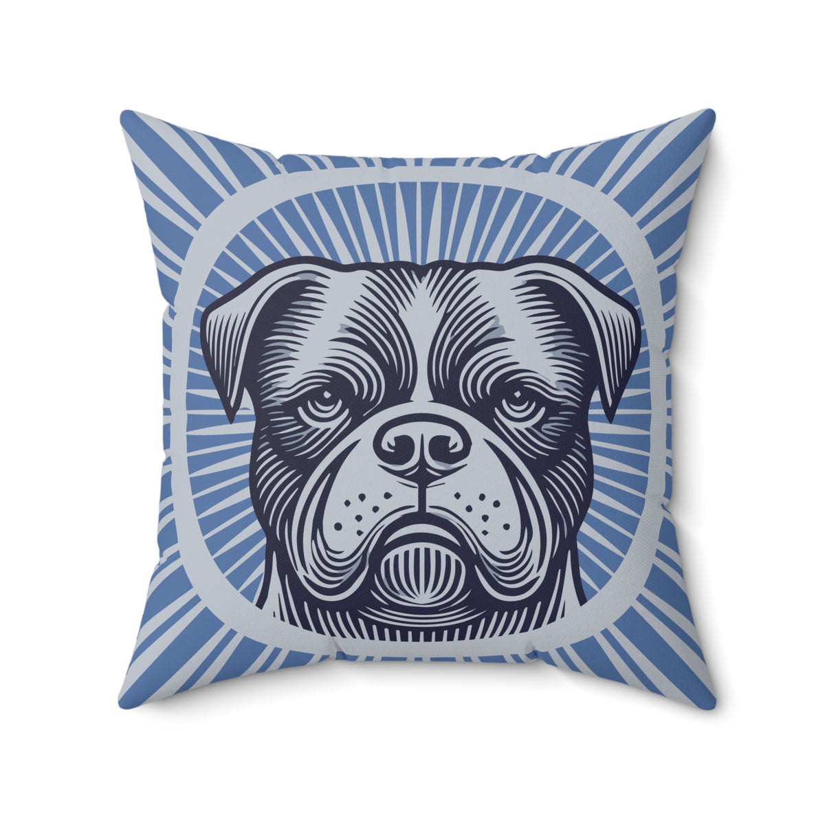 American Bulldog Pillow — 20" × 20"