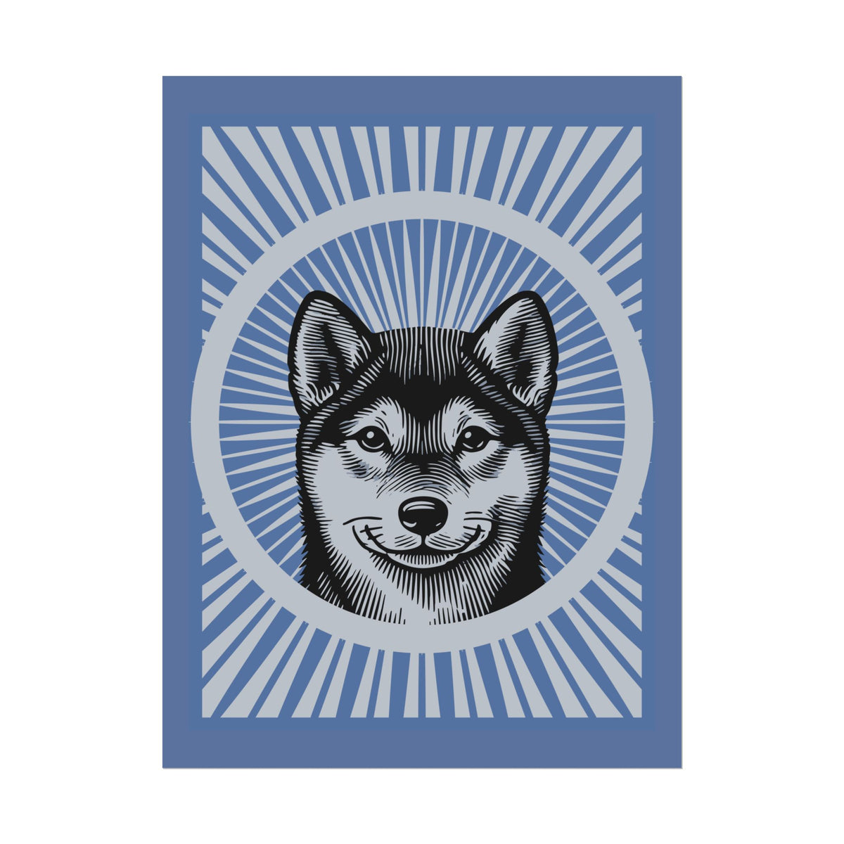 Shiba Inu Art Print — 24" x 32" (Vertical)