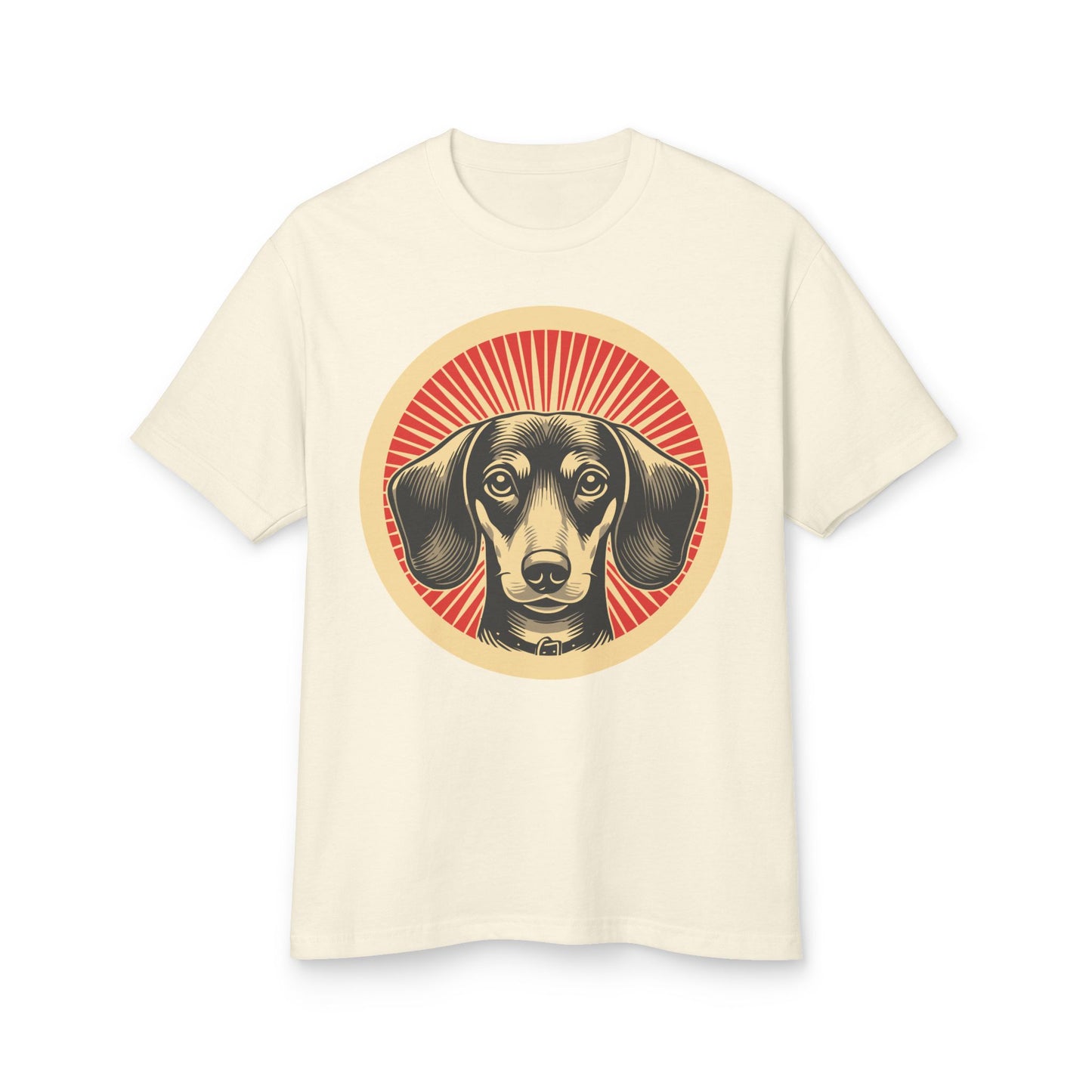 Dachshund Heavyweight Cotton T-Shirt for Adults
