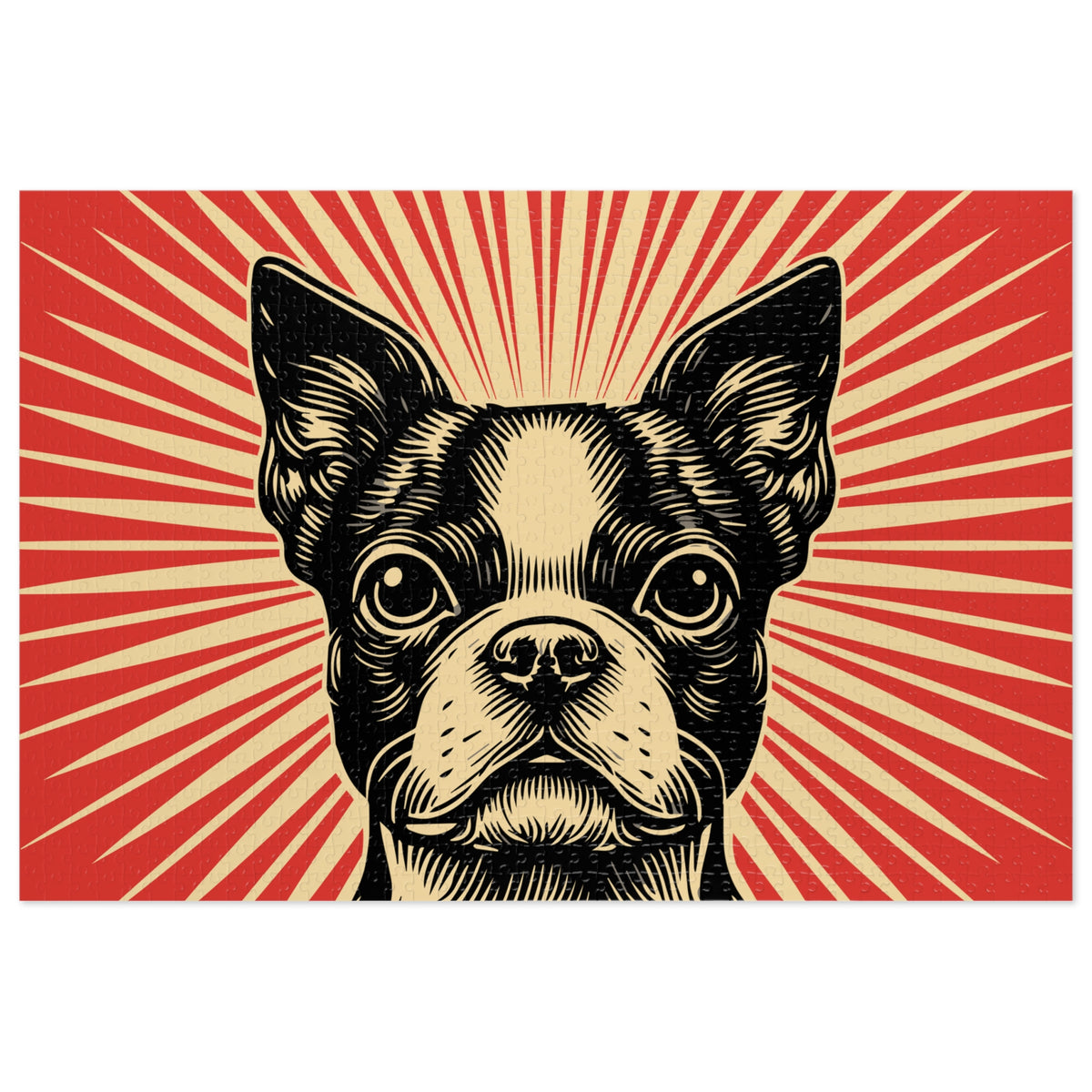 Boston Terrier Jigsaw Puzzle — 29.25" × 19.75" (1000 pcs)