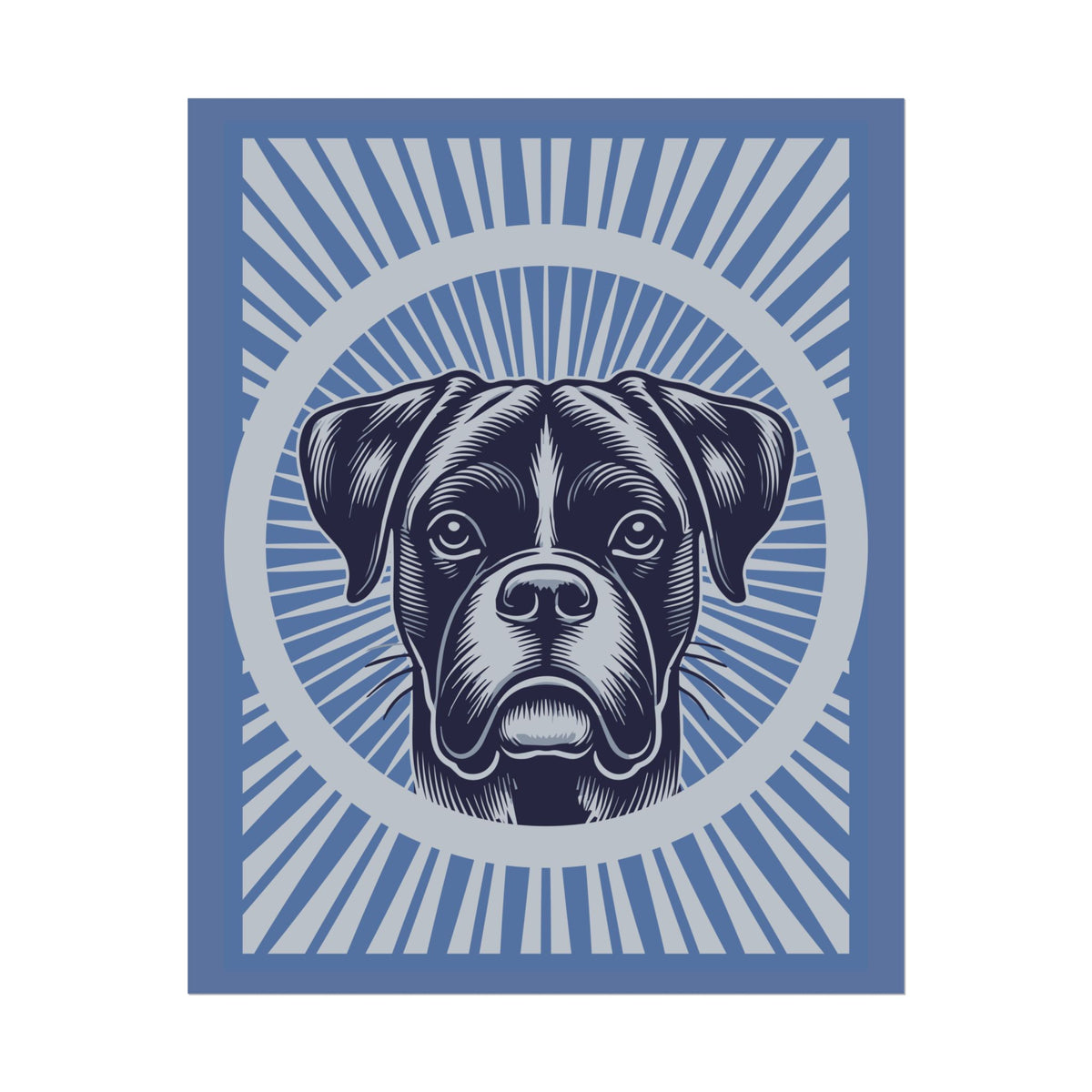 Boxer Art Print — 16" x 20" (Vertical)