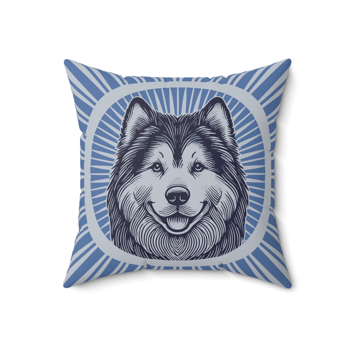 Alaskan Malamute Pillow — 18" × 18"