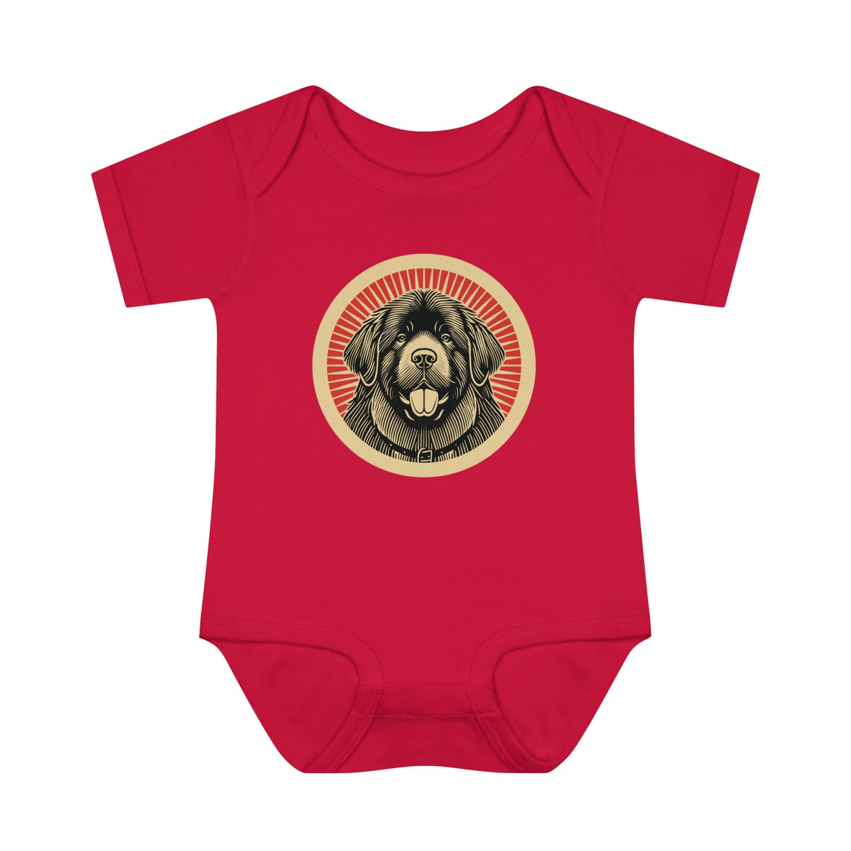Newfoundland Baby Bodysuit — Red