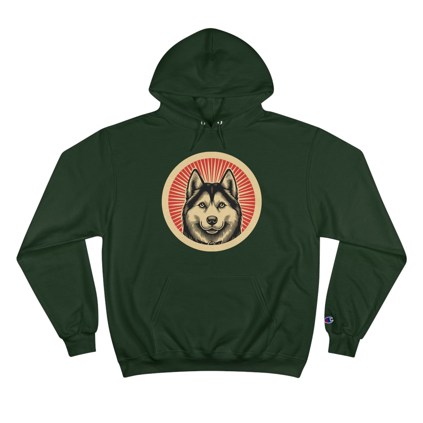 Siberian Husky Hoodie for Adults
