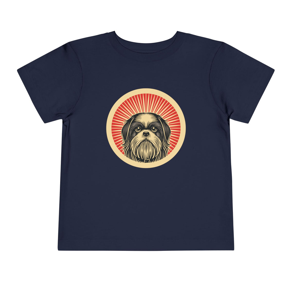 Shih Tzu Toddler Tee — Navy