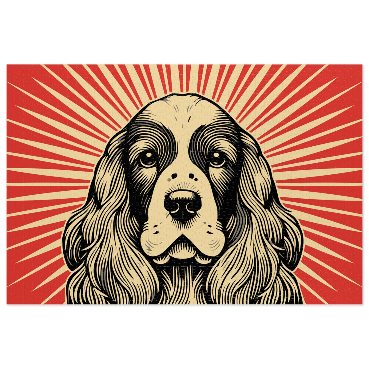 English Cocker Spaniel Jigsaw Puzzle — 29.25" × 19.75" (1000 pcs)