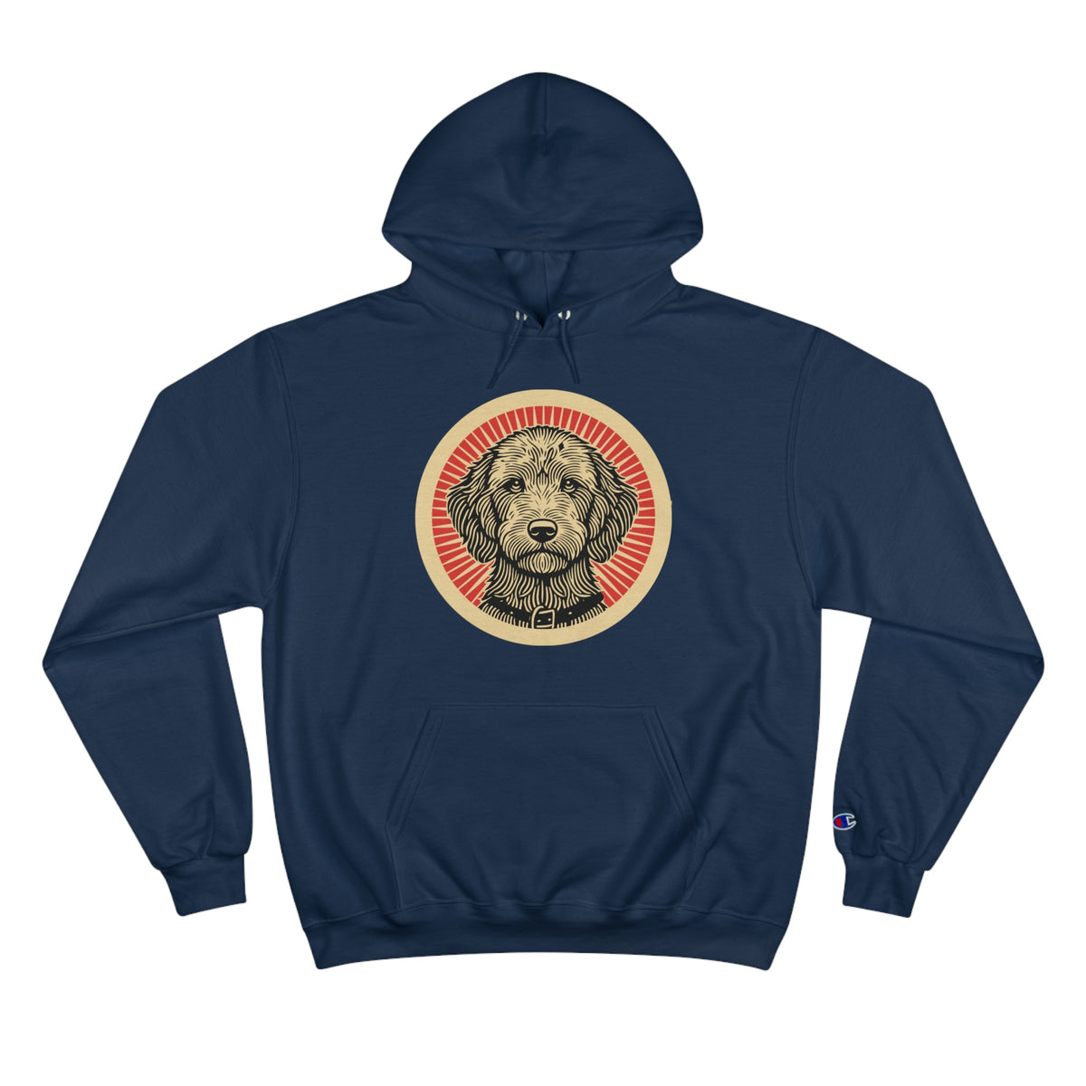 Labradoodle Champion Hoodie — Navy