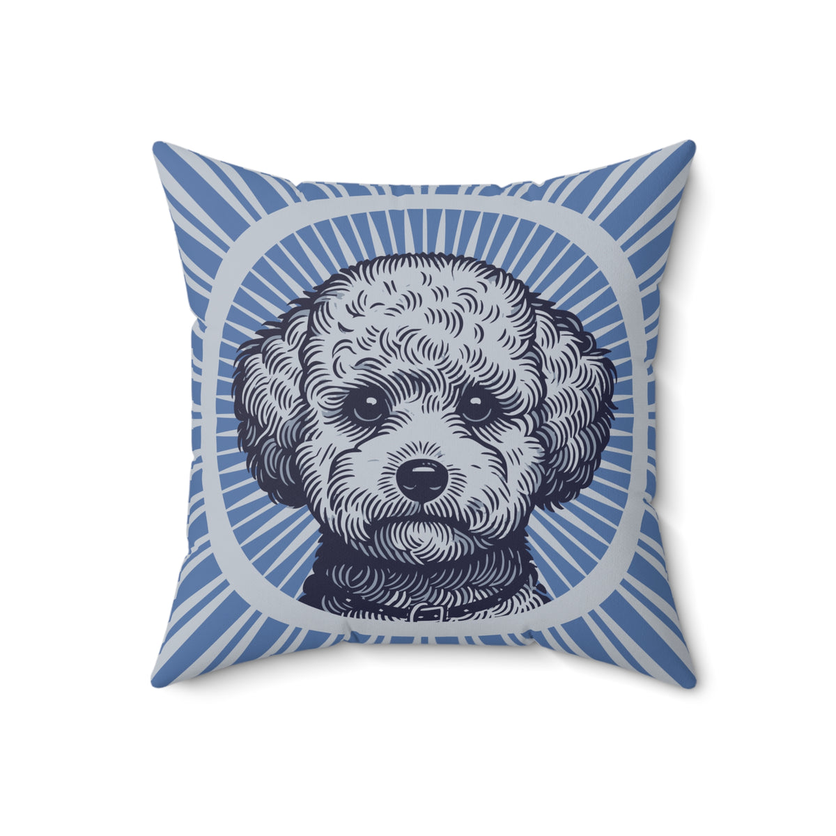 Bichon Frise Pillow — 18" × 18"