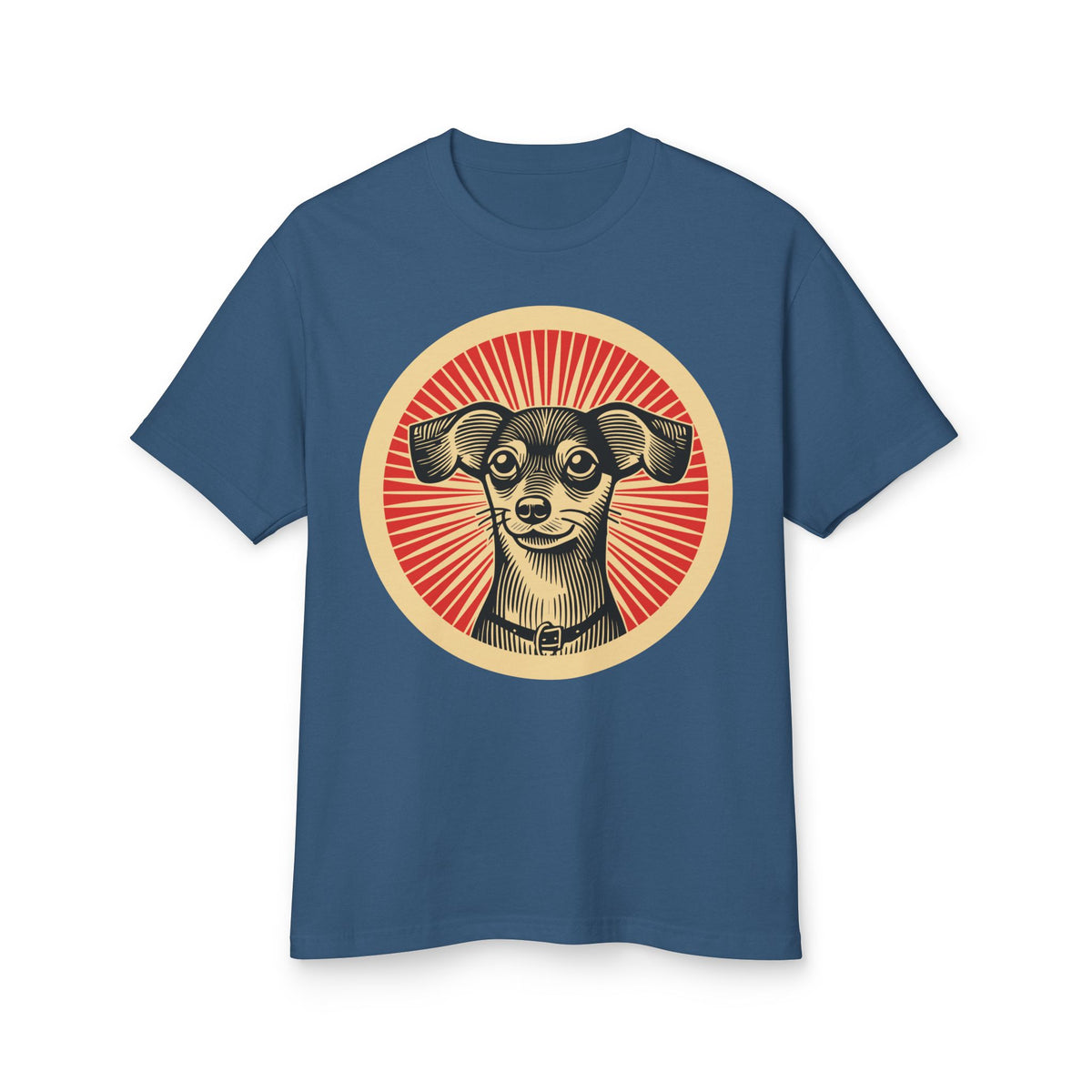 Chiweenie Heavyweight Tee — Faded Navy