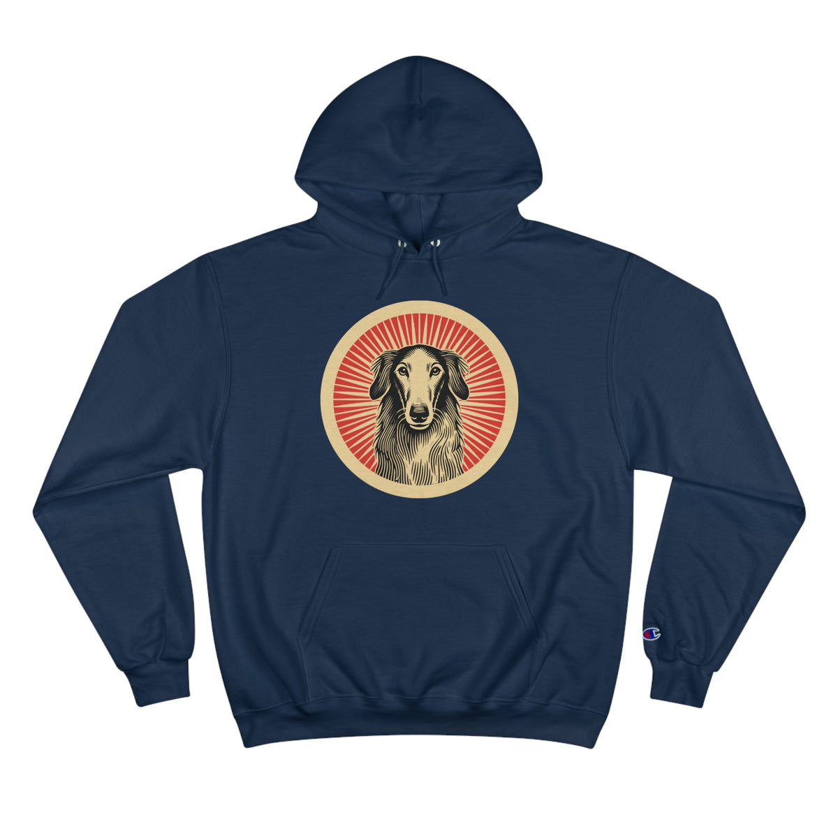 Borzoi Champion Hoodie — Navy