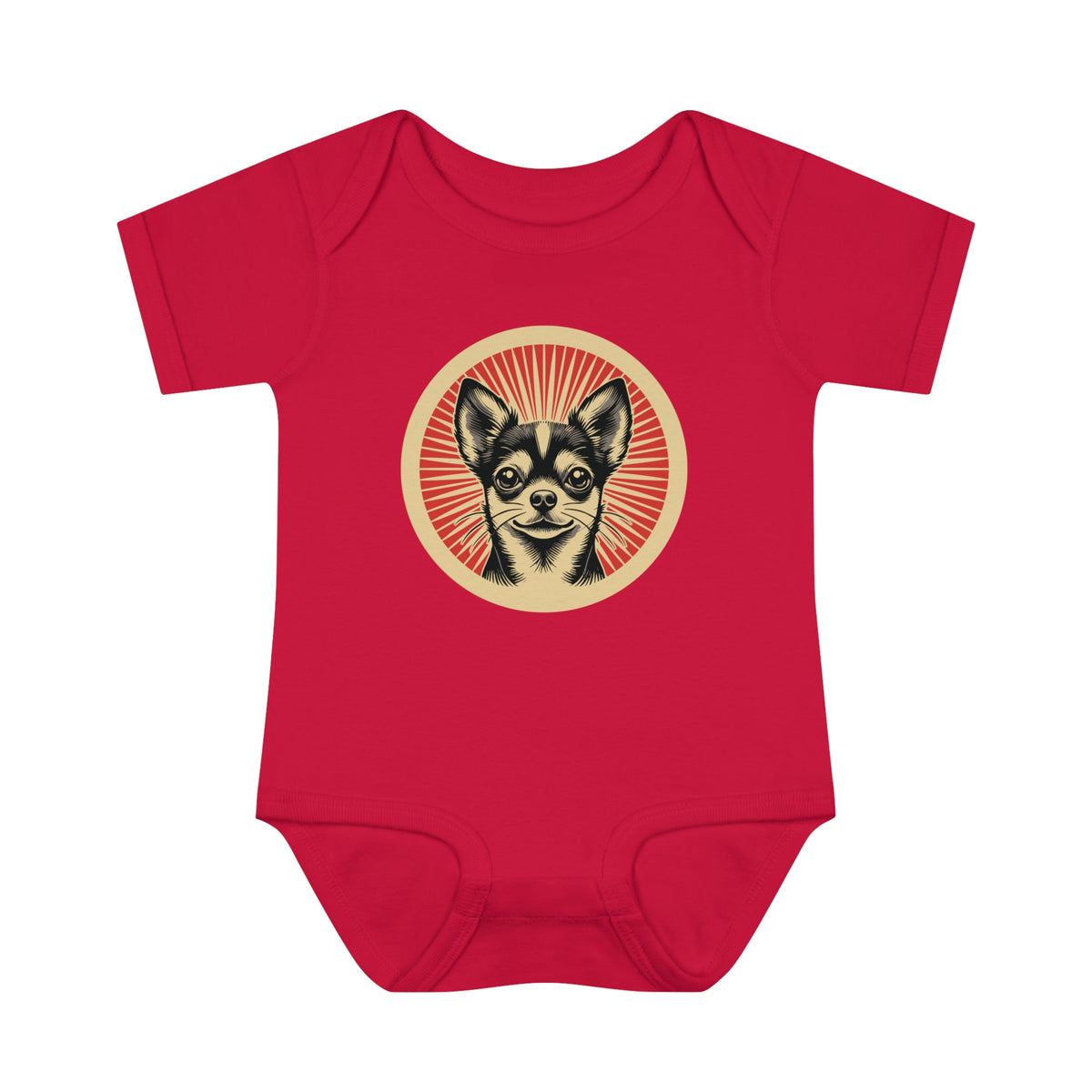 Chihuahua Baby Bodysuit — Red