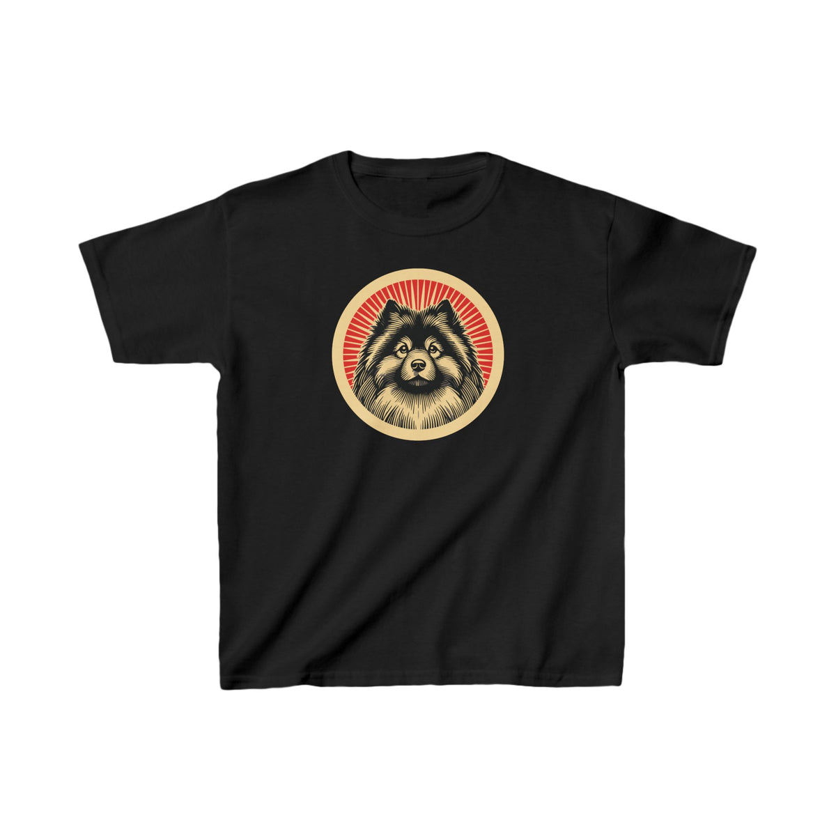 Keeshond Kids Tee — Black