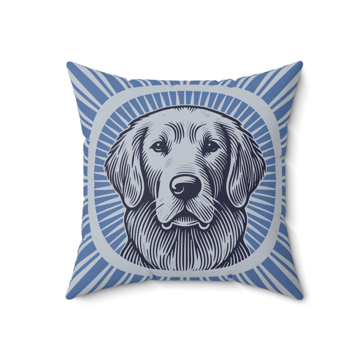 Golden Retriever Pillow — 18" × 18"