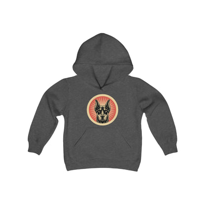 Doberman Pinscher Heavy Hoodie for Kids