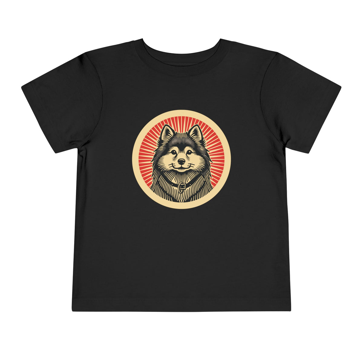 Finnish Spitz Toddler Tee — Black