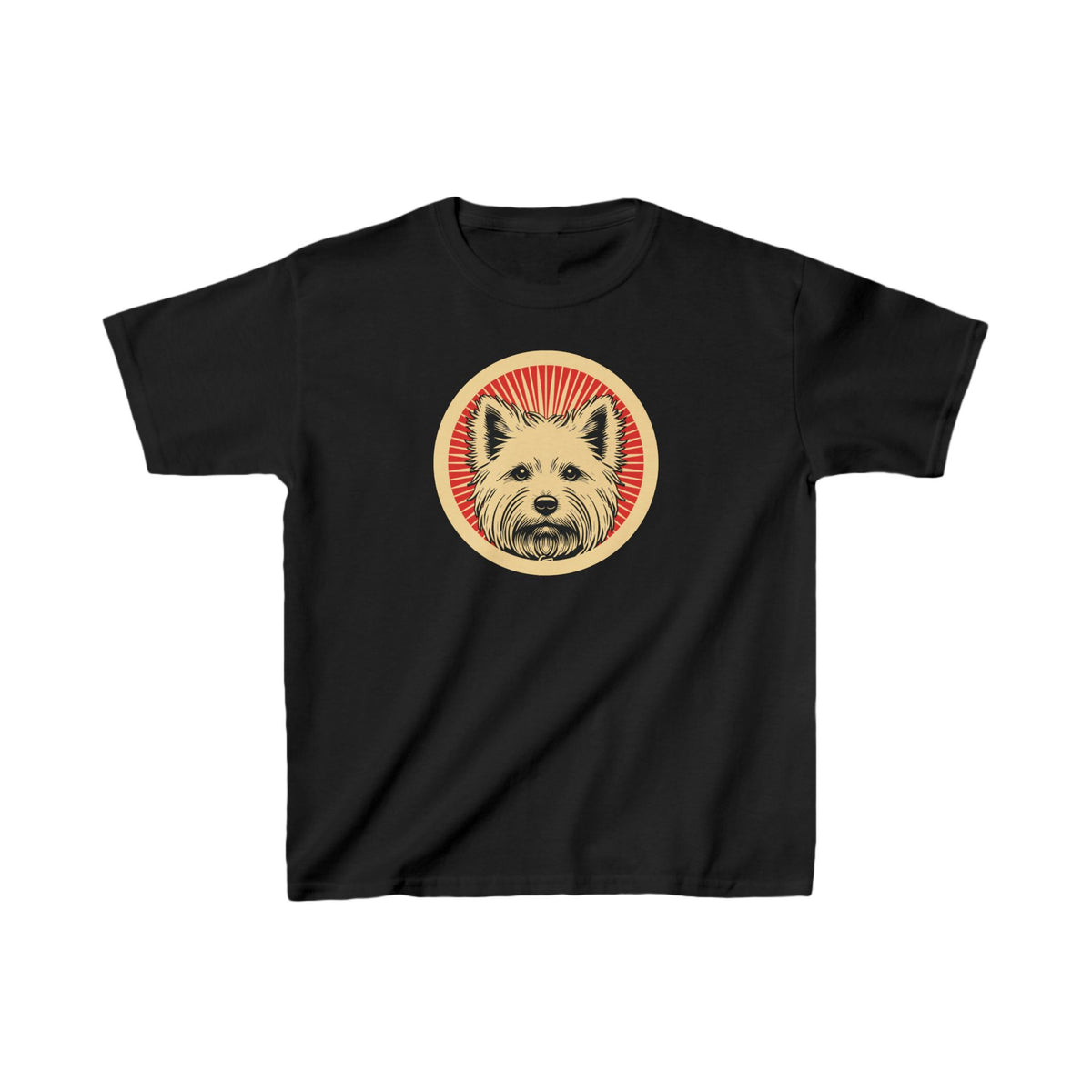 West Highland White Terrier Kids Tee — Black