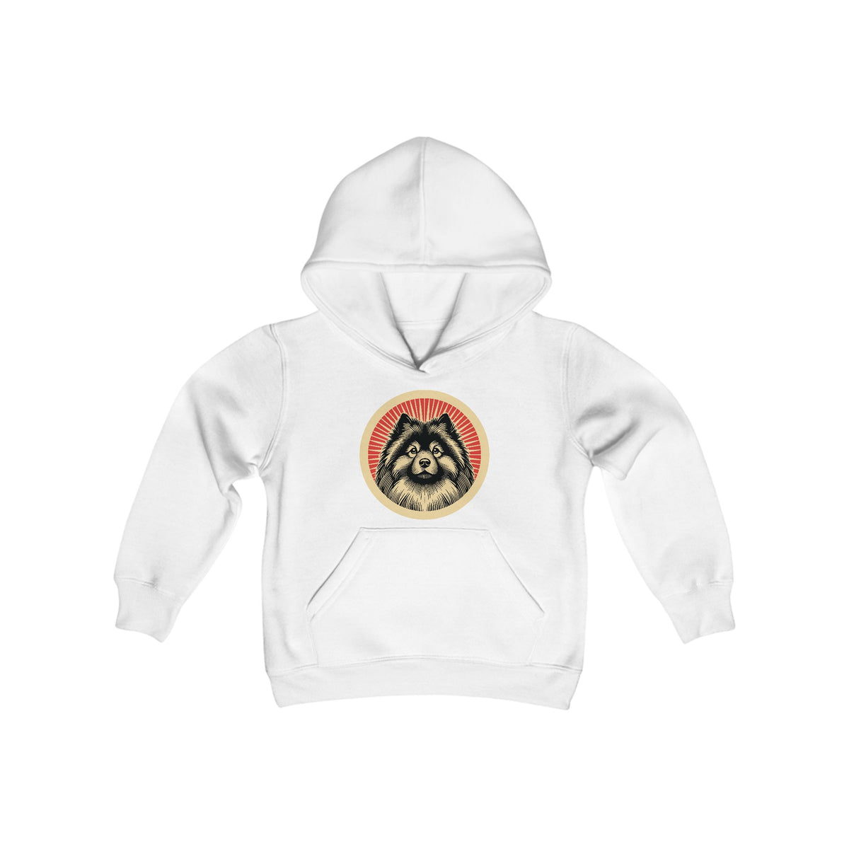Keeshond Kids Hoodie — XL