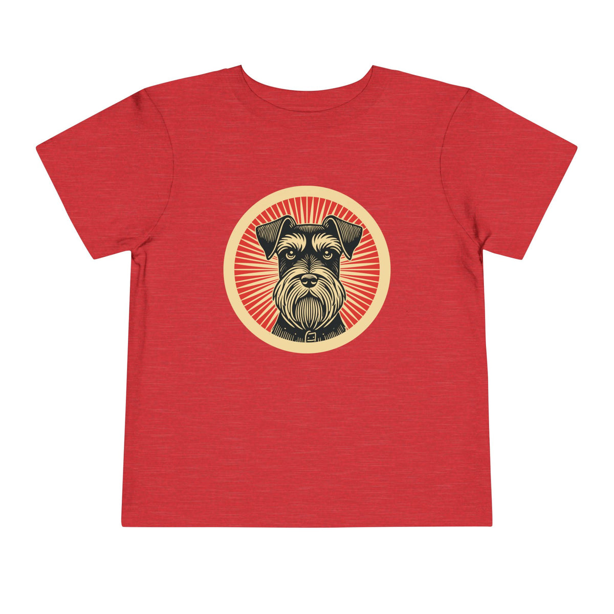Miniature Schnauzer Toddler Tee — Heather Red