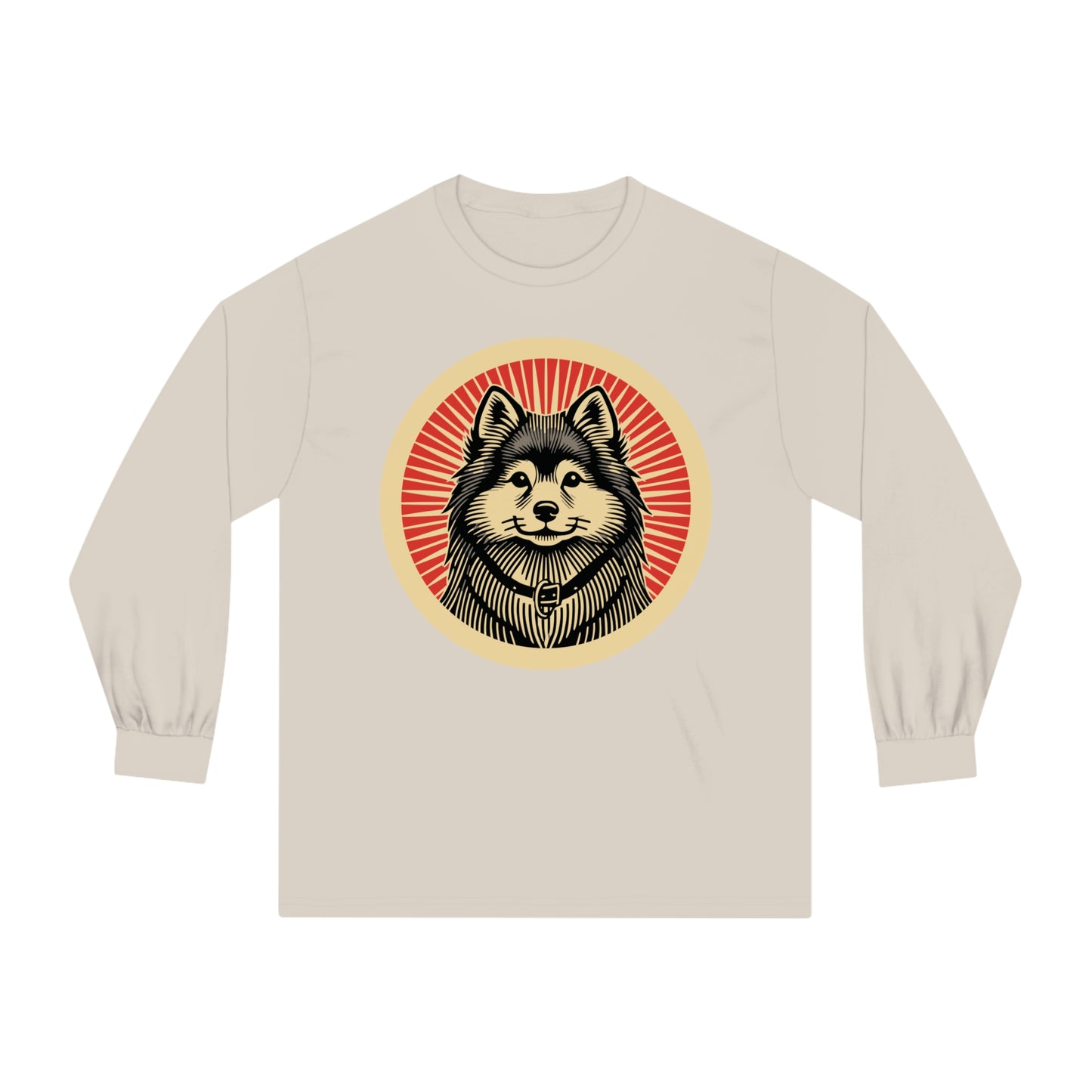 Finnish Spitz Long Sleeve Tee for Adults