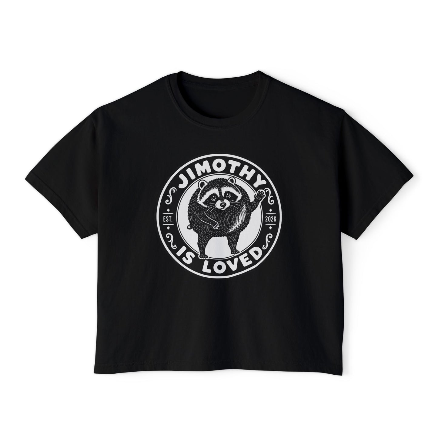 Jimothy the Round Raccoon Boxy Tee
