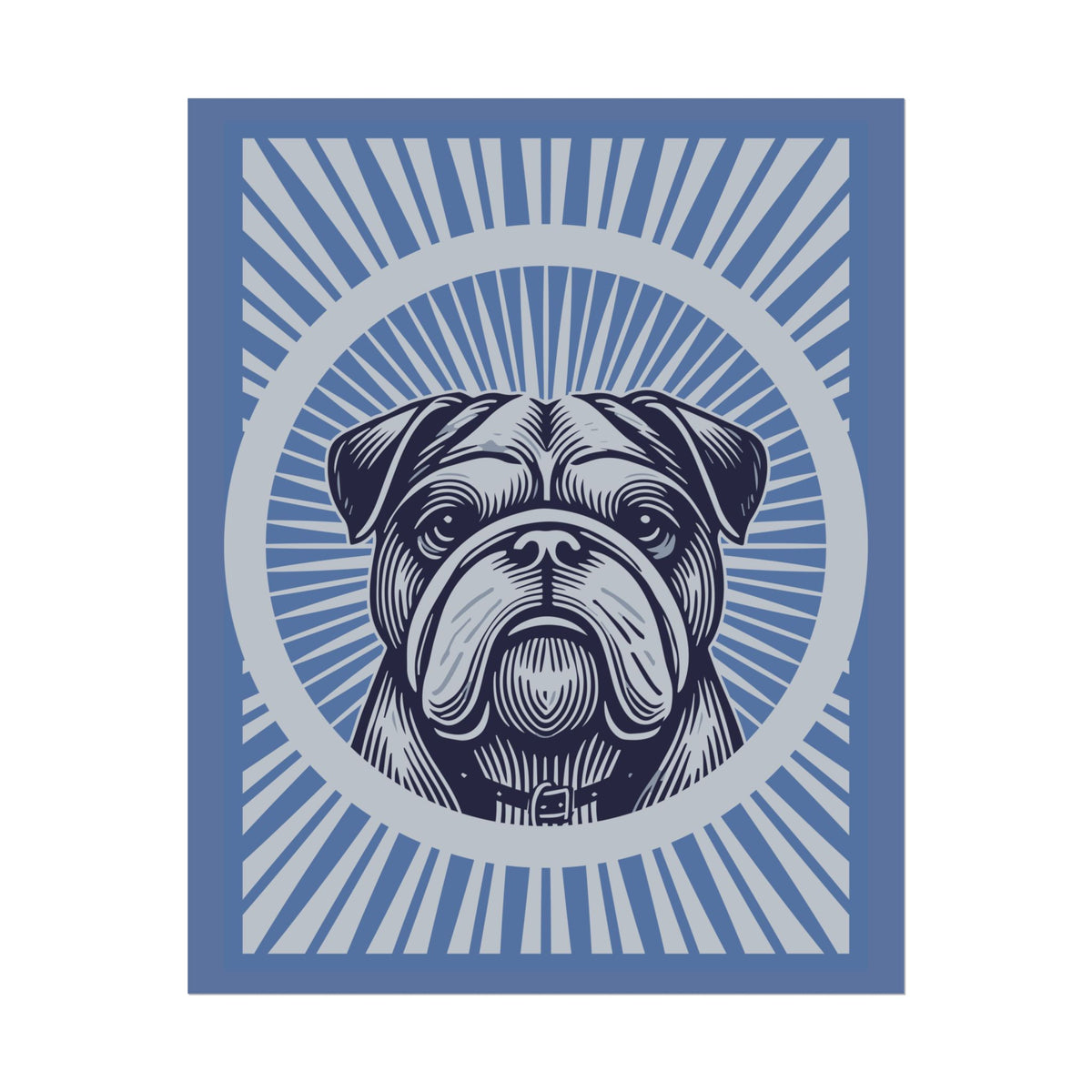 Bulldog Art Print — 16" x 20" (Vertical)