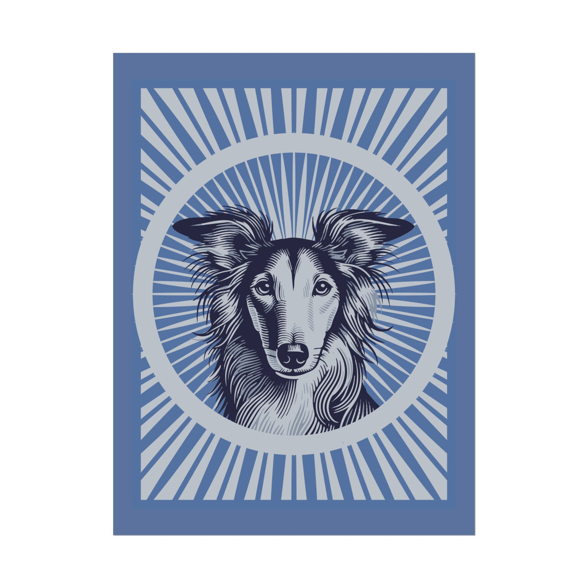 Silken Windhound Art Print — 18″ x 24″ (Vertical)