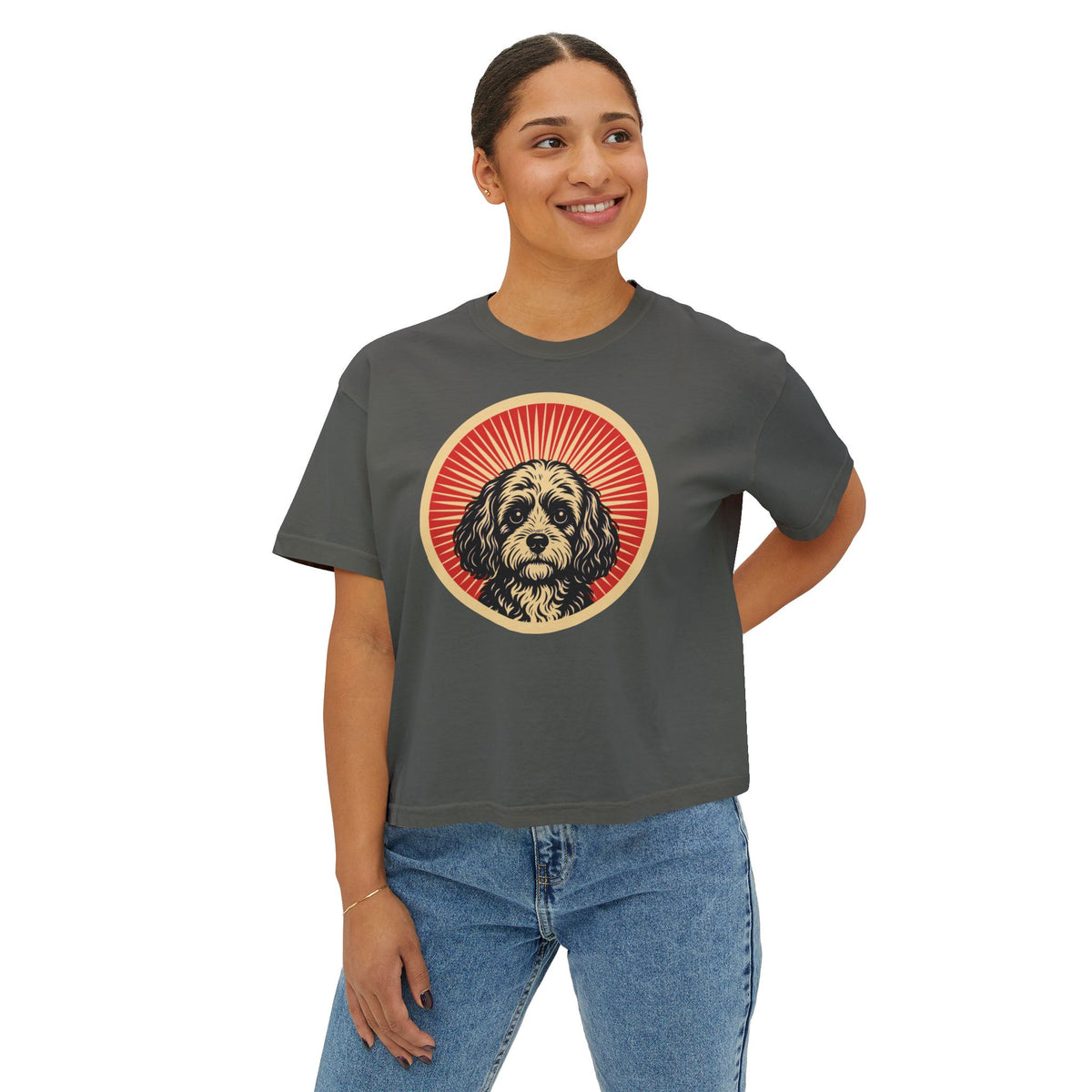 Cavapoo Boxy Tee